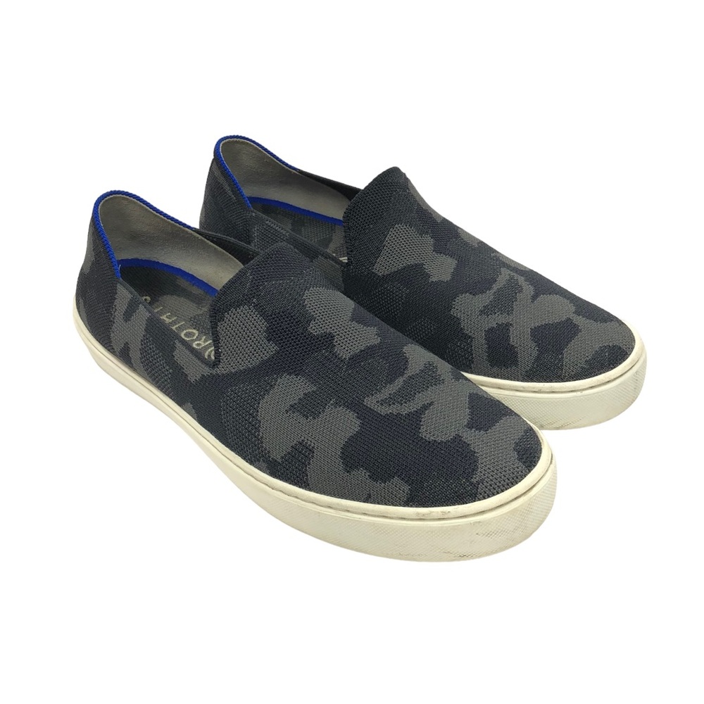 Rothy's The Original Slip On Knit Sneaker Grey Black Camo Women’s Size US 10